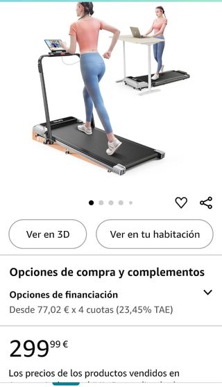 Cinta de correr plegable 