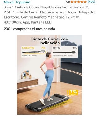 Cinta de correr plegable 