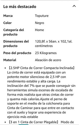 Cinta de correr plegable 