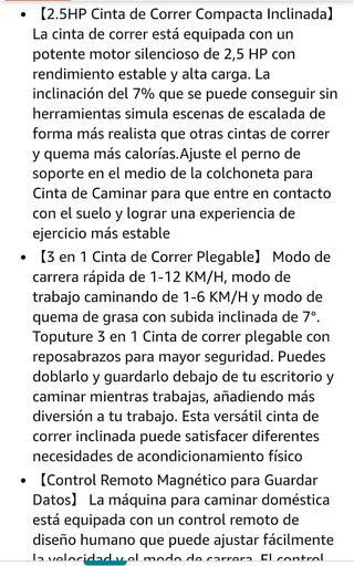 Cinta de correr plegable 