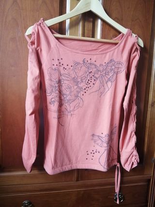 Camiseta de manga larga naranja 