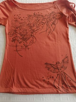 Camiseta de manga larga naranja 