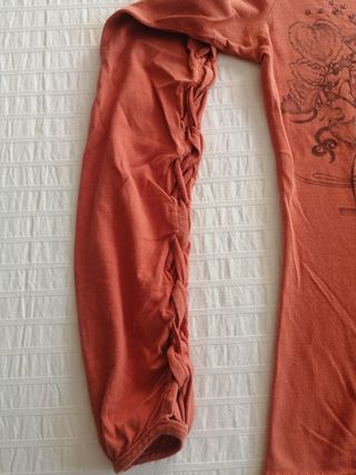 Camiseta de manga larga naranja 