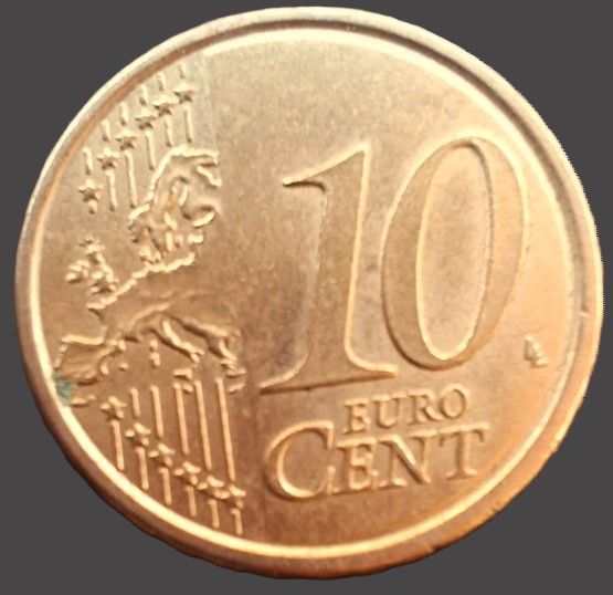 Moneta da 10 centesimi euro dell'Italia del 2020