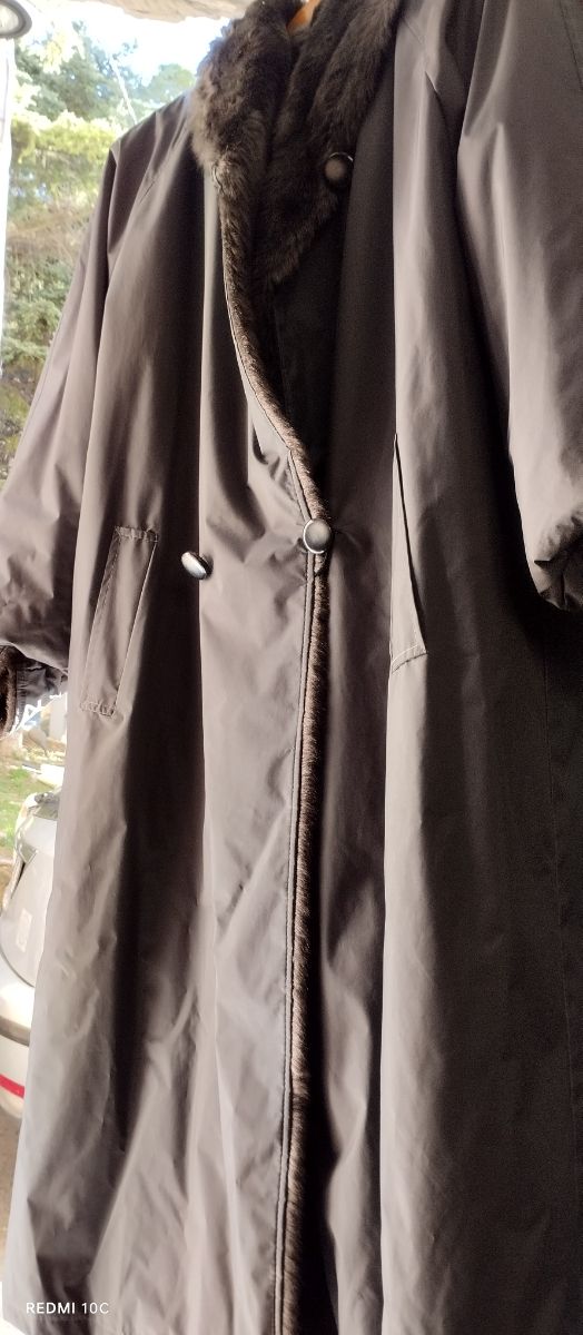 CAPPOTTO TRENCH TG 54 CON PELLICCIA 