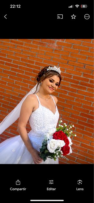 Vestido de novia estilo princesa