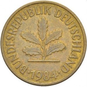 5 Pfenning 1984 Germania zecca D