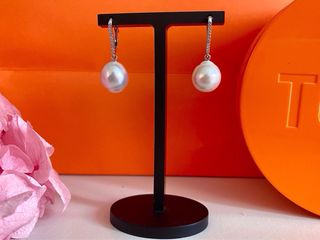 Pendientes Tous oro diamantes perlas australianas