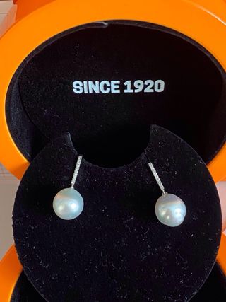 Pendientes Tous oro diamantes perlas australianas
