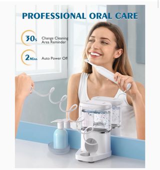 Spazzolino da denti con irrigatore orale