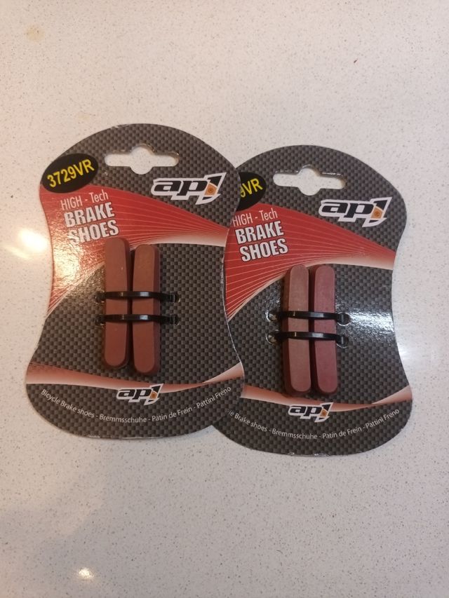 2 coppie ricambio pattini freno corsa