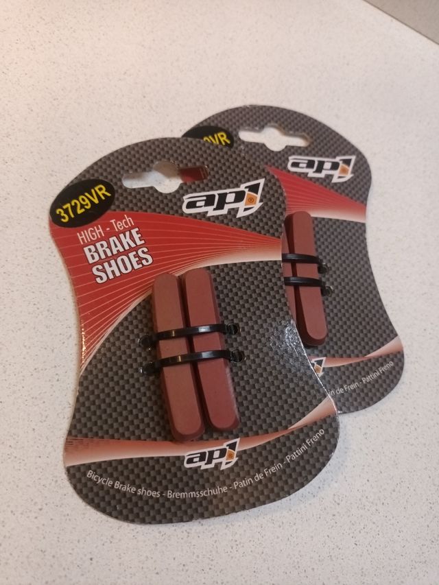 2 coppie ricambio pattini freno corsa