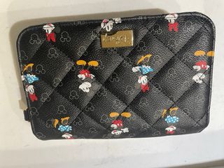 Bolso mano disney en negro dibujos