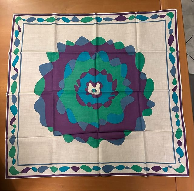 Foulard Emilio Pucci vintage in cotone