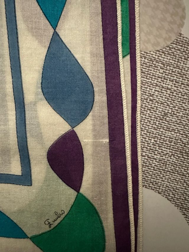 Foulard Emilio Pucci vintage in cotone