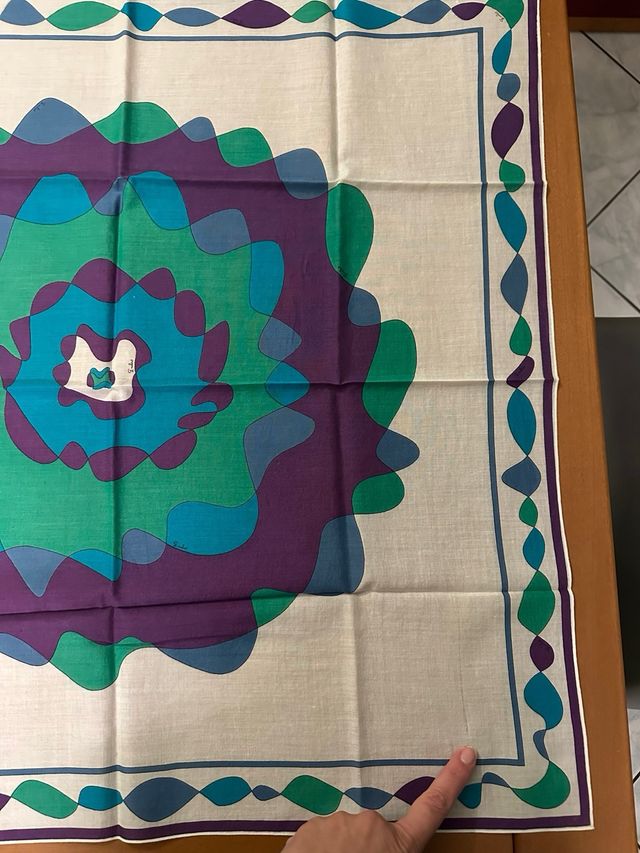Foulard Emilio Pucci vintage in cotone
