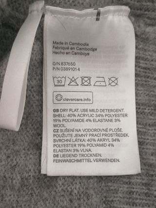 Casaco Cinzento H&M 