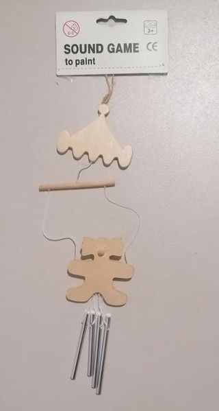 Scacciasogni in legno con pagliaccio