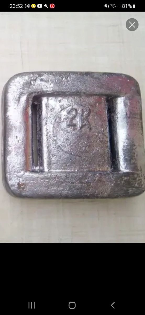 Plomos pesca submarina 2 kg y 1 kg