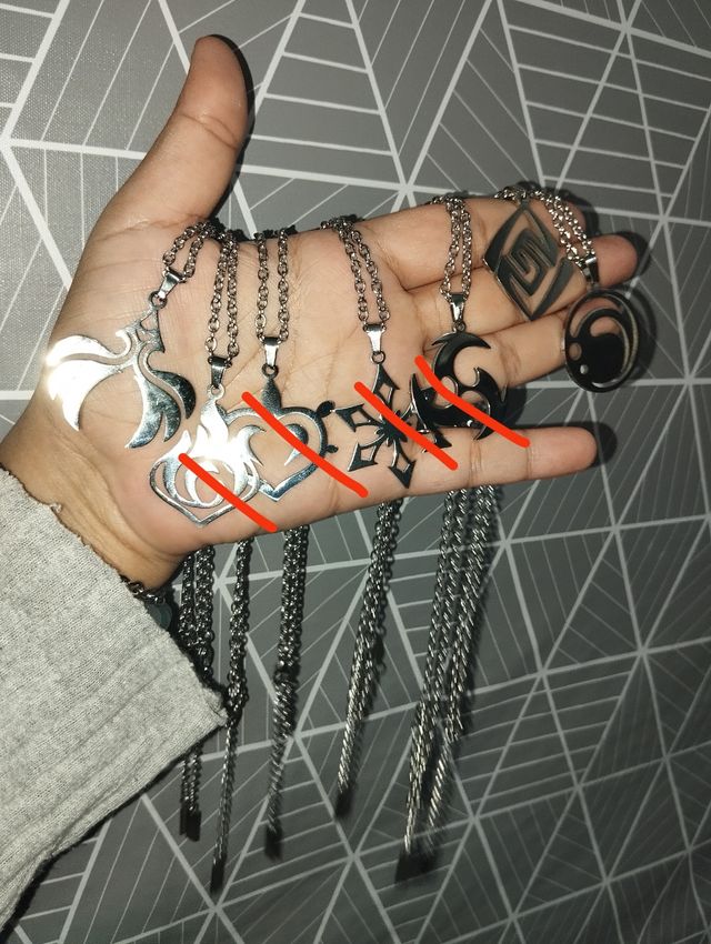 Cadena 2mm acero inoxidable genshin