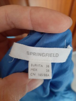 Blusa azul de Springfield