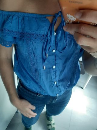 Blusa azul de Springfield