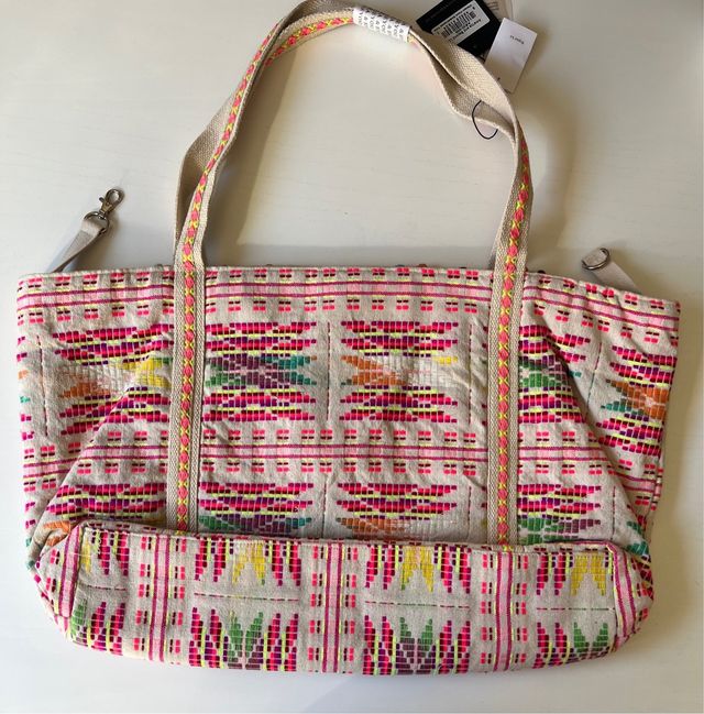Bolso Boho de Tela Jacquard con Bordado