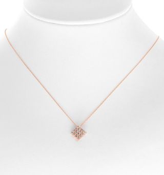 Colgante diamantes en oro rosa