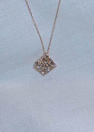 Colgante diamantes en oro rosa