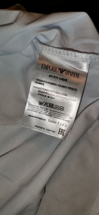 Camiseta blanca EA7 A ESTRENAR.