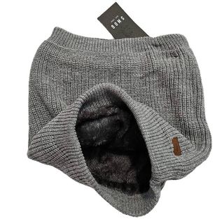 Bufanda Polar de Cuello Mujer Hombre Invierno Gris