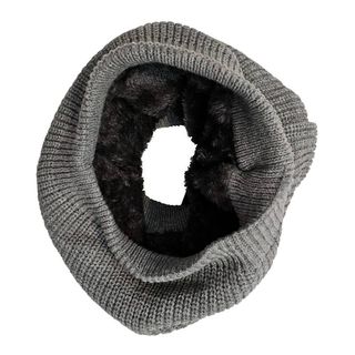 Bufanda Polar de Cuello Mujer Hombre Invierno Gris