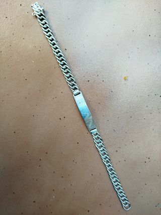 Pulsera esclava plata antigua años 70,80