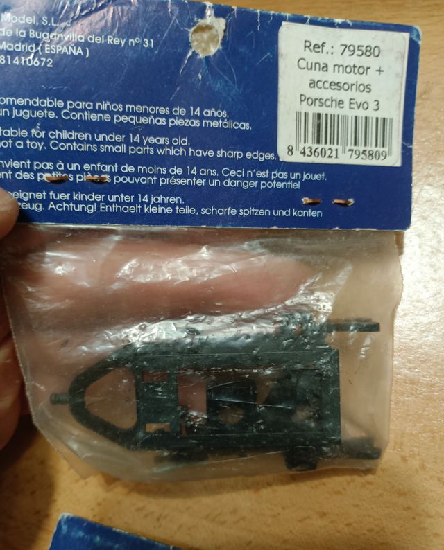 Lote 3 cunas cuna motor fly , slot , scalextric