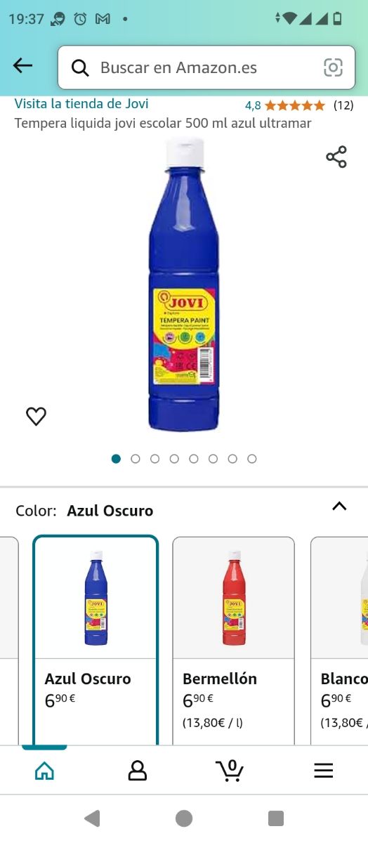 13 litros de pintura.botes acuarela 5