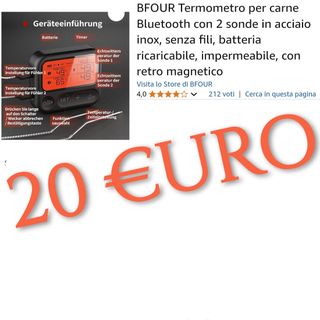 Termometro da cucina a doppia sonda con 