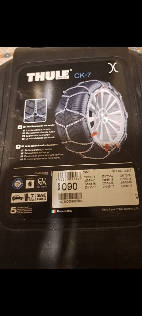 catene da neve thule CK7 090 NUOVE