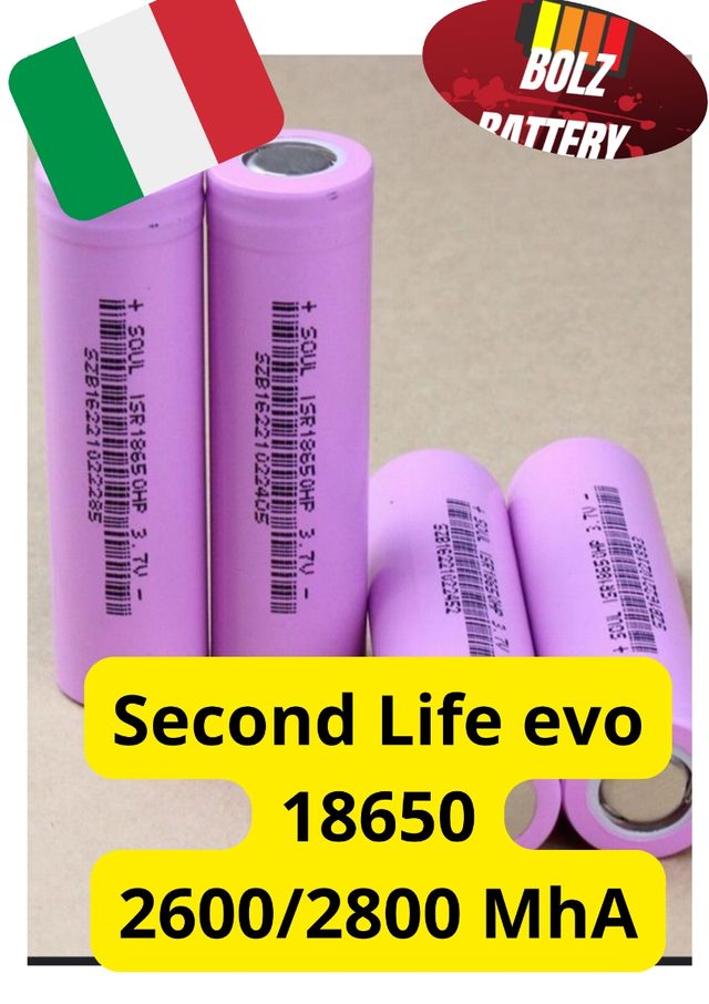 18650 evo 2600/2800 Mha lotto 5o pezzi 