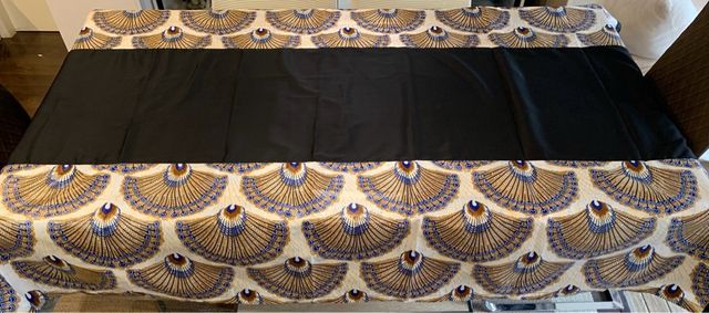 Mantel con camino de mesa incorporado paea salon