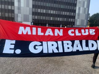 Striscione Milan