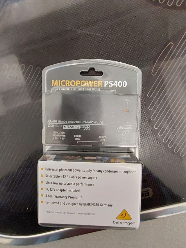 Alimentación Phantom micro condensador