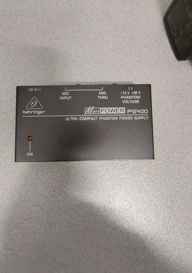 Alimentación Phantom micro condensador