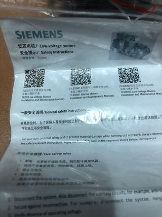 Motor trifásico SIEMENS