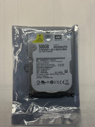 HDD WD 2.5'' 500GB 5400RPM