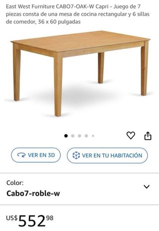 Comedor Importación UK Madera Roble Maciza 