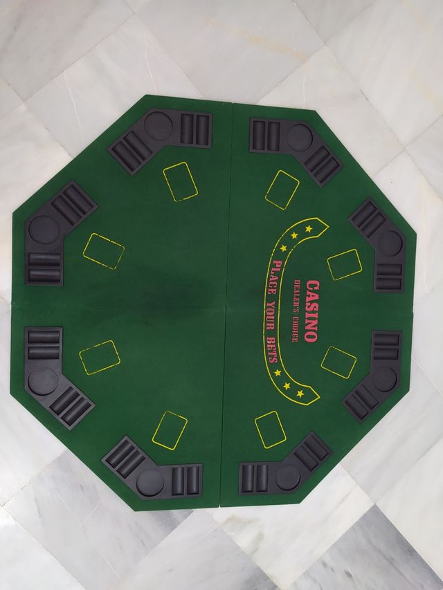 Tablero octogonal+ maletin poker