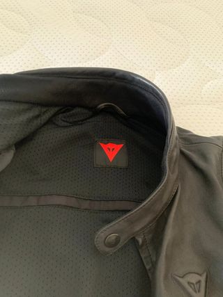 Giacca da moto in pelle nera Dainese tgl 56 uomo