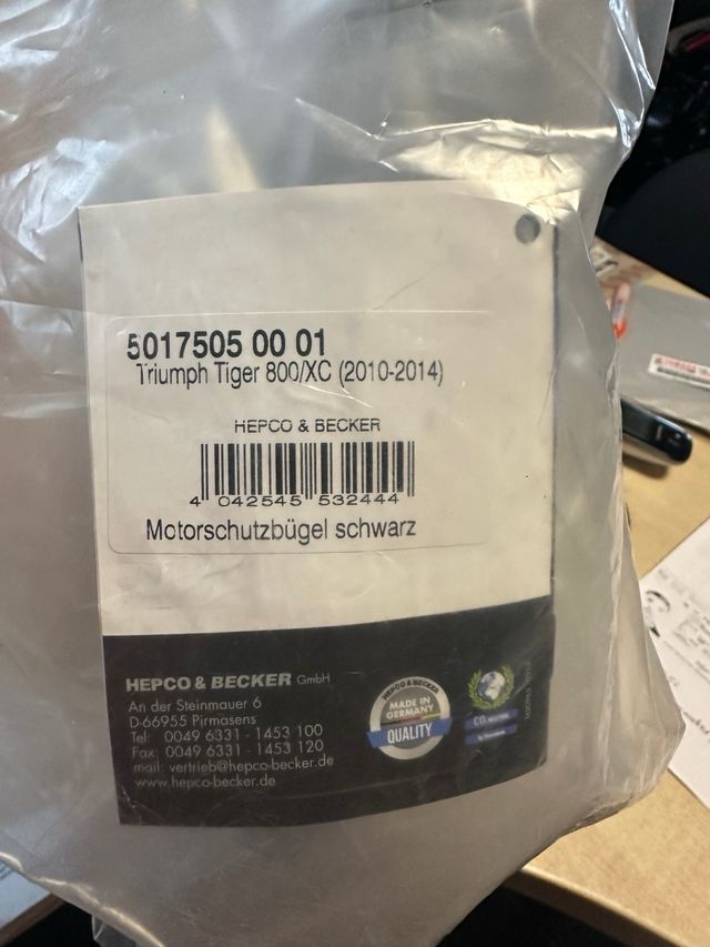 Defensas de motor triumph tiger 800 /xc 