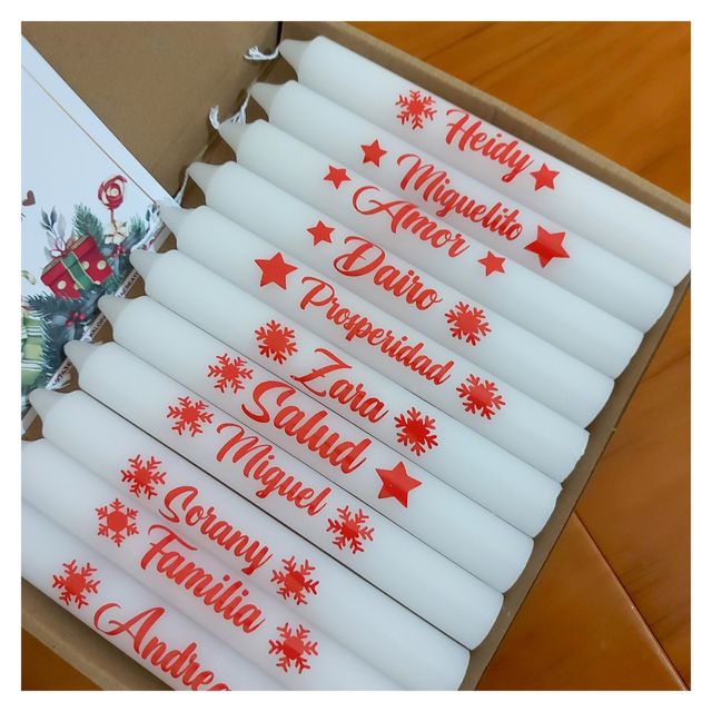 Velas Navideñas Personalizadas 