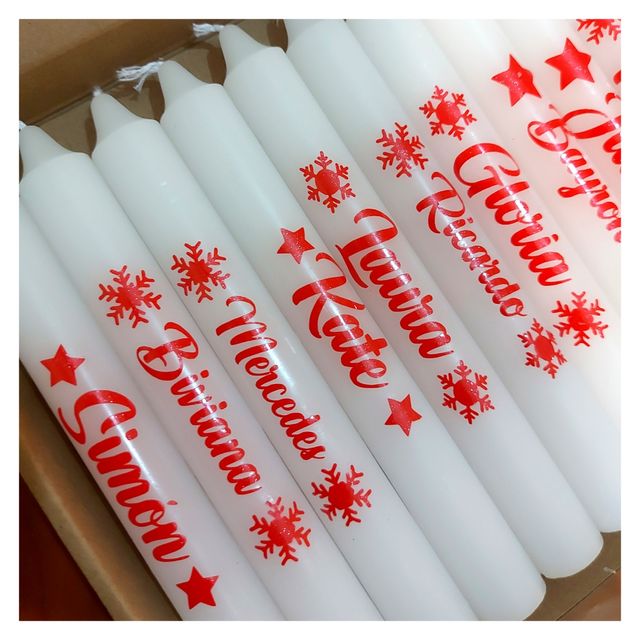 Velas Navideñas Personalizadas 